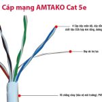 Cấu tạo Cáp mạng AMTAKO Cat 5e mã sản phẩm: 5877