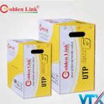 Cáp mạng Golden Link UTP Cat 6E-100m màu Vàng