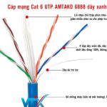 Cấu tạo Cáp mạng lõi đồng Cat6 UTP 6888 từ AMTAKO