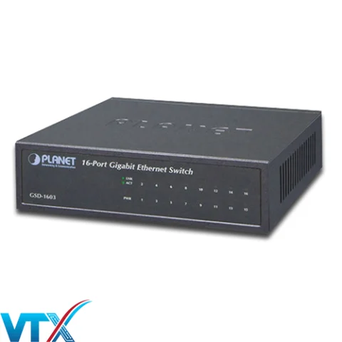 Switch chia mạng PLANET 16-port GSD-1603 10/100/1000Mbps