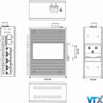 Switch công nghiệp 3Onedata 4 cổng Quang + 4 cổng Ethernet+ 2 SFP