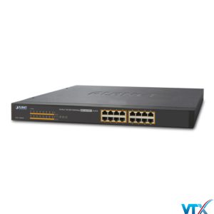 Switch chia mạng PLANET 16-port GSW-1600HP 10/100/1000Mbps PoE