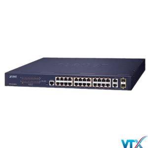 Switch chia mạng PLANET 24-port 10/100Mbps PoE FGSW-2624HPS