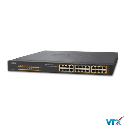 Switch chia mạng PLANET FNSW-2400PS 24-port 10/100Mbps PoE