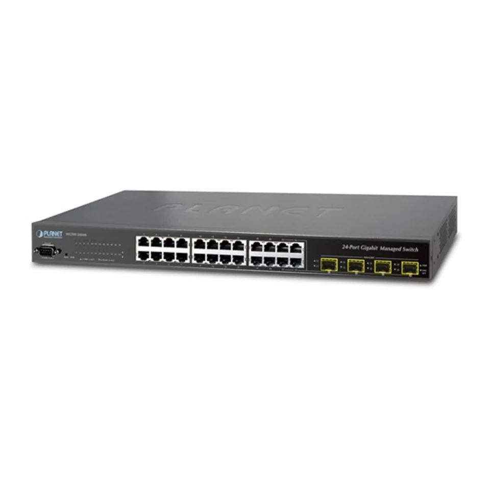 Switch chia mạng PLANET WGSW-28040 24-port + 4-port Gigabit TP/SFP