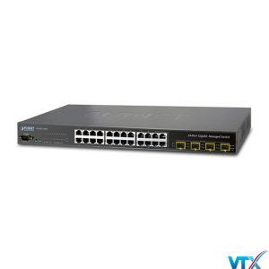 Switch chia mạng PLANET WGSW-28040 24-port + 4-port Gigabit TP/SFP