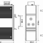 Switch chia mạng Công Nghiệp IES215-1F 4 Cổng Ethernet + 1 Cổng Quang