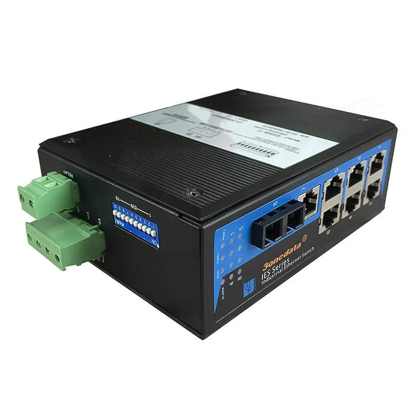 Switch công nghiệp 3Onedata 1 cổng quang + 7 cổng Ethernet IES308-1F-2