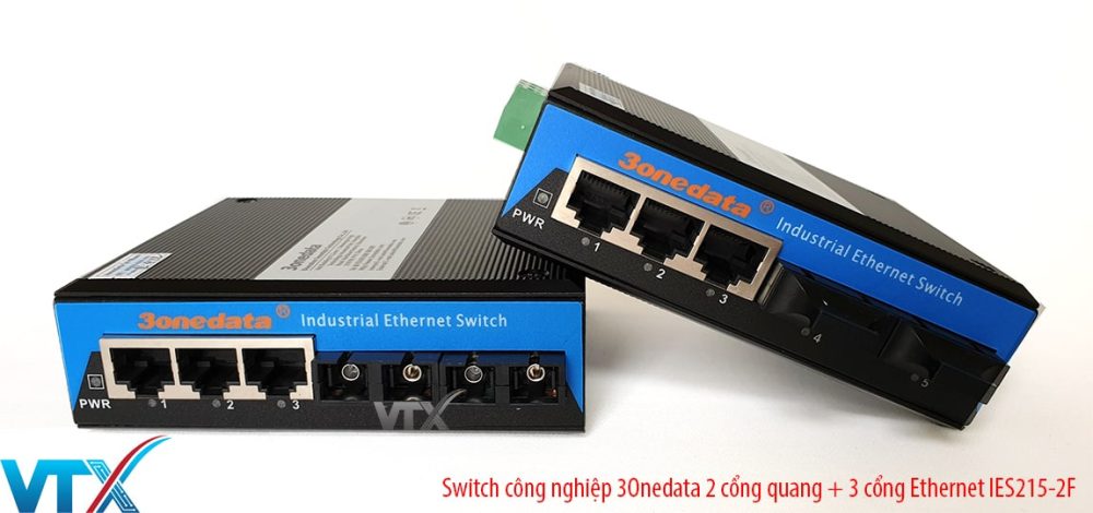 Switch 3Onedata IES215-2F 2 cổng quang + 3 cổng Ethernet