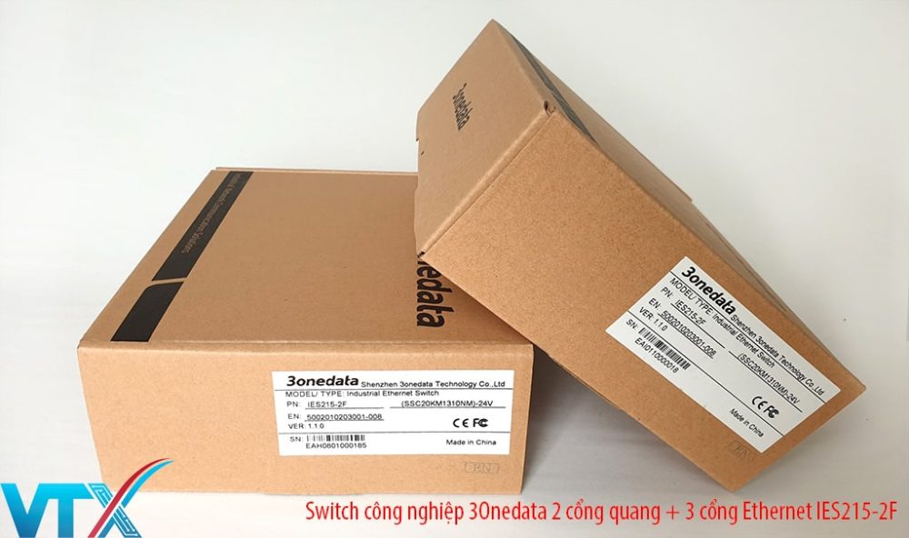 Switch 3Onedata IES215-2F 2 cổng quang + 3 cổng Ethernet