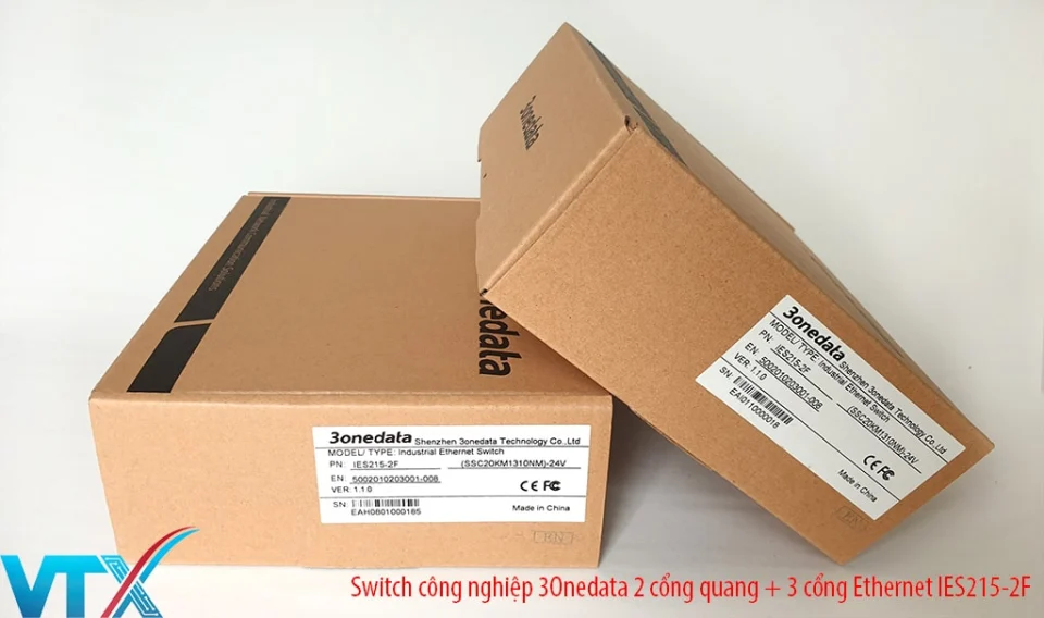 Switch 3Onedata IES215-2F 2 cổng quang + 3 cổng Ethernet