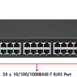 Switch PLANET 24-port 10/100/1000Mbps + 4-port GS-2240-24T4X