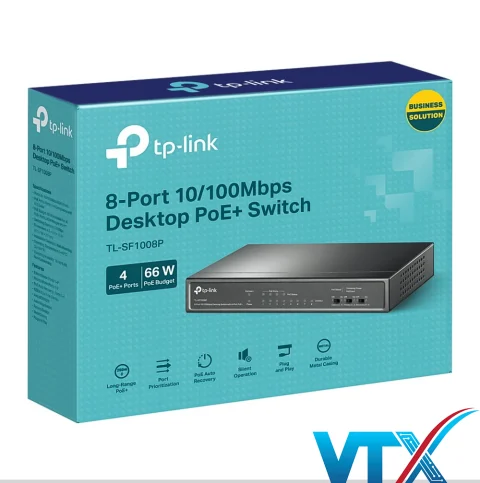 Switch chia mạng TP-Link TL-SF1008P 4 cổng PoE