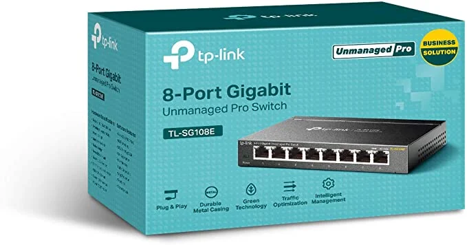 Switch chia mạng TP-Link TL-SG108E 8 cổng Gigabit