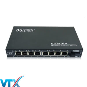 Switch PoE BTON 8 port 10/100M + Fiber BT-6108FE-25A