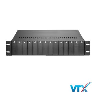 Bộ nguồn tập trung converter quang 14 khe cắm chính hãng
