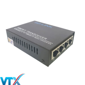 Bộ chuyển đổi quang điện 4 cổng LAN – HO-Link HL-SF-1004
