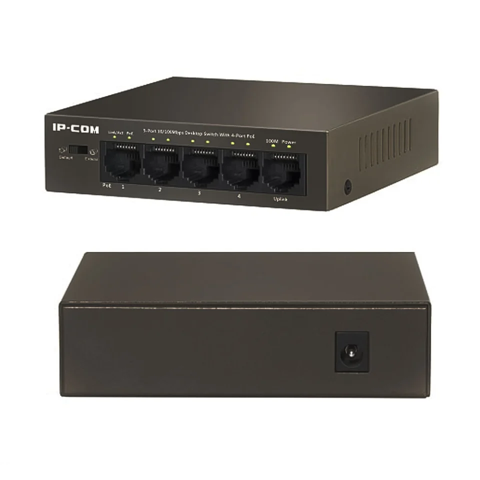 Switch PoE 5port 10_100 IP-Com S1105-4-PWR-H__