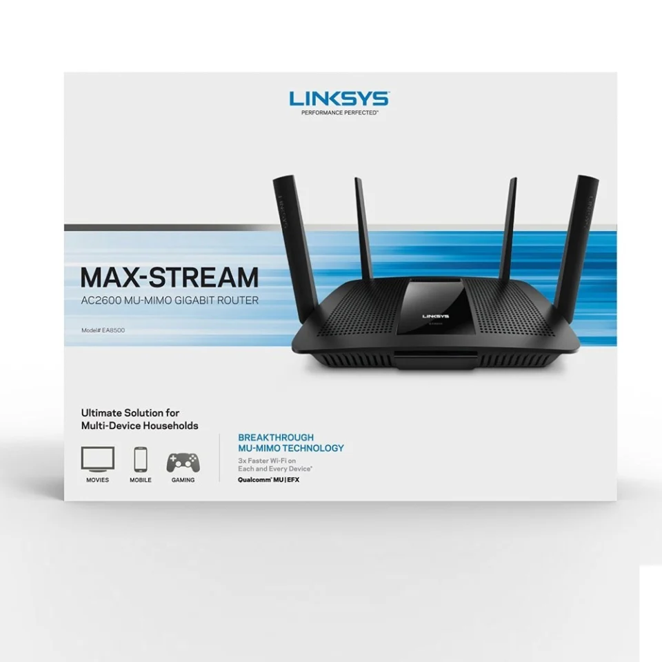 Bộ phát wifi Linksys EA8500 MAX-STREAM™ AC2600 MU-MIMO (3)