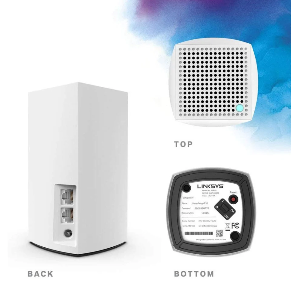 Bộ phát wifi Linksys Velop Dual-Band 2 Pack PN WHW0102-AH (2)