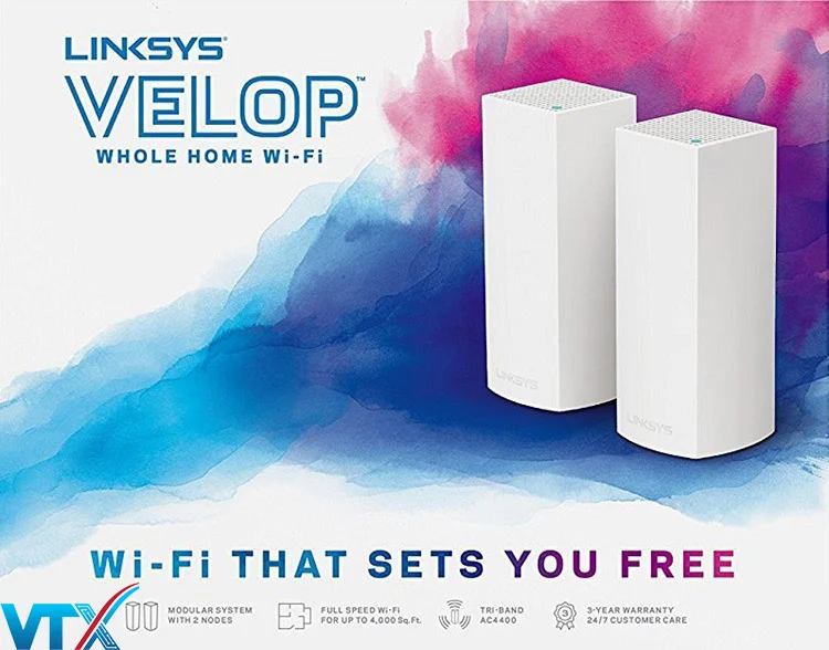 Bộ phát wifi Linksys Velop Dual-Band 2 Pack WHW0102-AH
