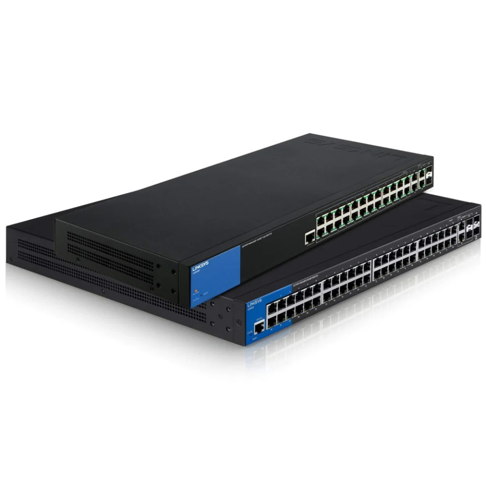 Switch PoE+ Linksys LGS528P 26-port PoE+ (192W) + 2 RJ452 SFP Combo (4)