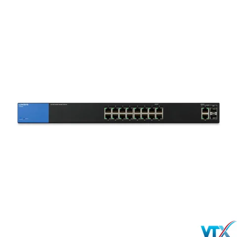 Switch chia mạng Linksys 16 port + 2 port RJ45/SFP combo LGS318