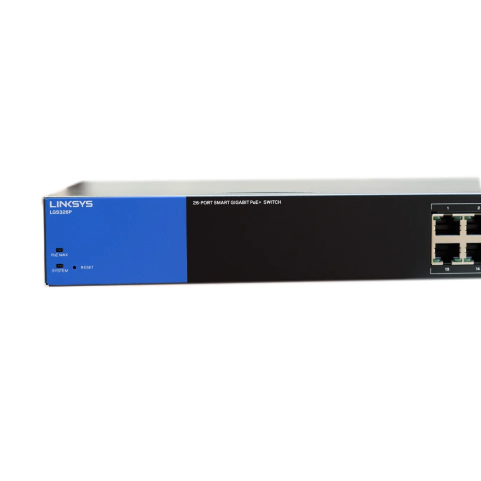 Switch chia mạng PoE Linksys 24 port + 2 RJ452 SFP Combo LGS326P (1)
