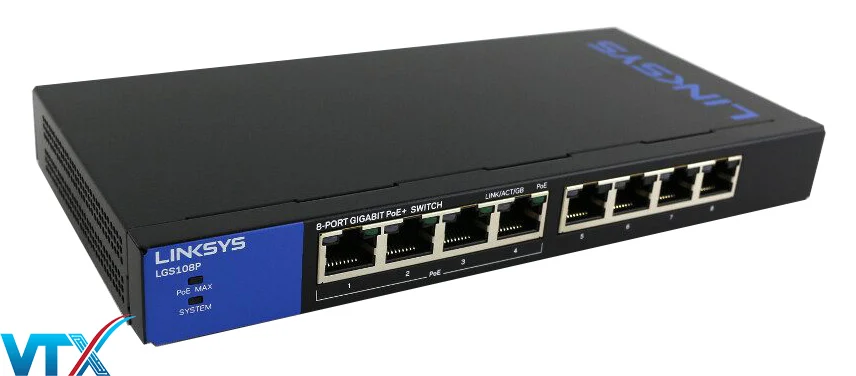 Switch chia mạng Linksys LGS108P