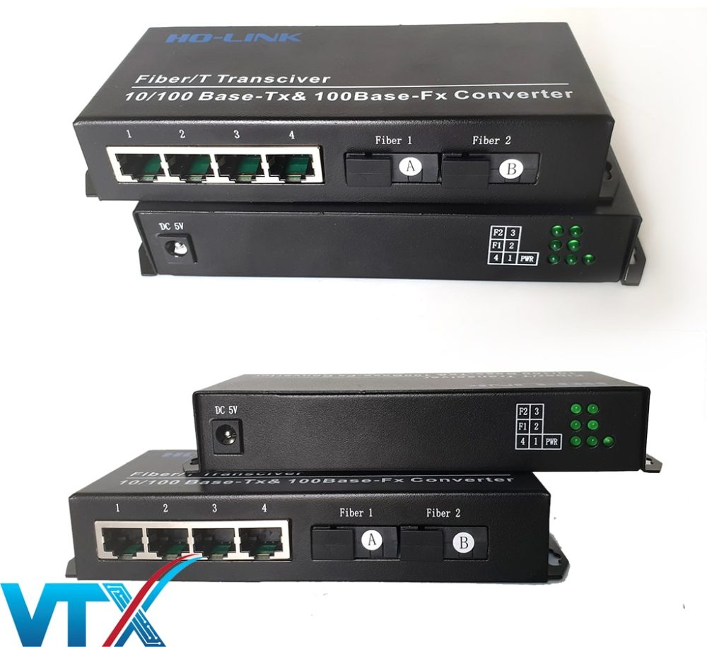 Switch 2 cổng quang SC + 4 cổng RJ45 HOLINK HL-FT-2F4E