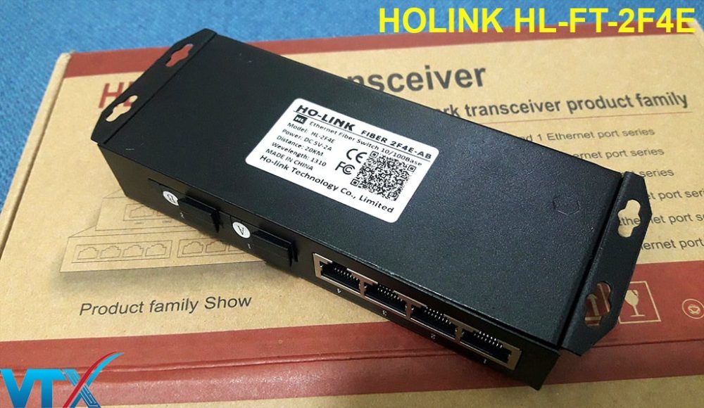 Switch 2 cổng quang SC + 4 cổng RJ45 HOLINK HL-FT-2F4E