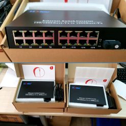 Bộ chuyển đổi quang điện converter quang 1 sợi 1Gb HDTec 16 cổng RJ45 (3)