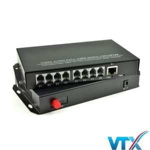 Bộ chuyển đổi quang sang RJ11/RJ12 HDTec 8 Port