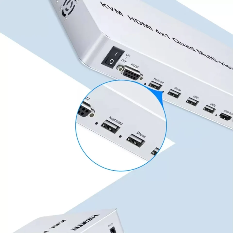 Bộ gộp HDMI SOFLY KVM HDM 4x1 Quad Multi-viewer (3)