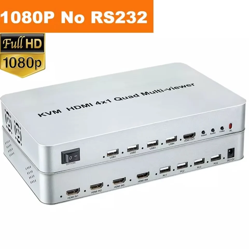 Bộ gộp HDMI SOFLY KVM HDM 4x1 Quad Multi-viewer (7)