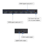 Bộ gộp chia HDMI Splitter 2x4 2 vào 4 ra chất lượng cao (4)