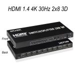 Bộ gộp chia HDMI Splitter 2x8 2 vào 8 ra (1)