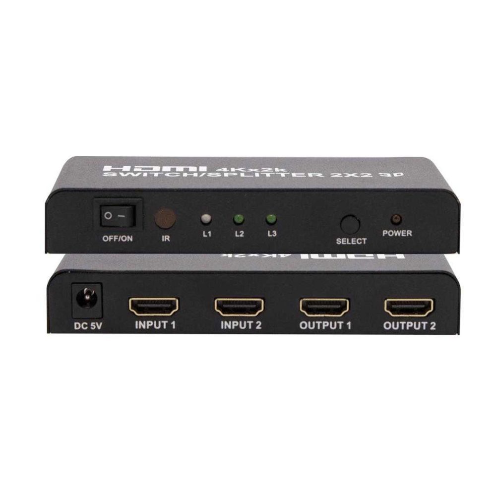Bộ gộp chia HDMI Switch Splitter 2 vào 2 ra (2)