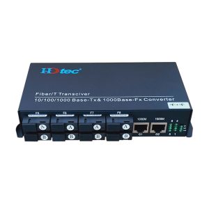 Converter quang 8 sợi HDTec 6A-2B + 2 cổng RJ45 10/100M