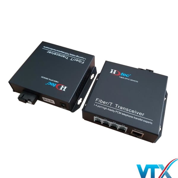 Bộ chuyển đổi quang sang RJ11/RJ12 HDTec 4 Port