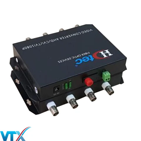 Video Converter quang 4 kênh HDTec + RS485 Data full HD 1080P