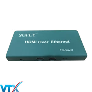 Bộ kéo dài HDMI 120m dùng cáp mạng SOFLY có chuột
