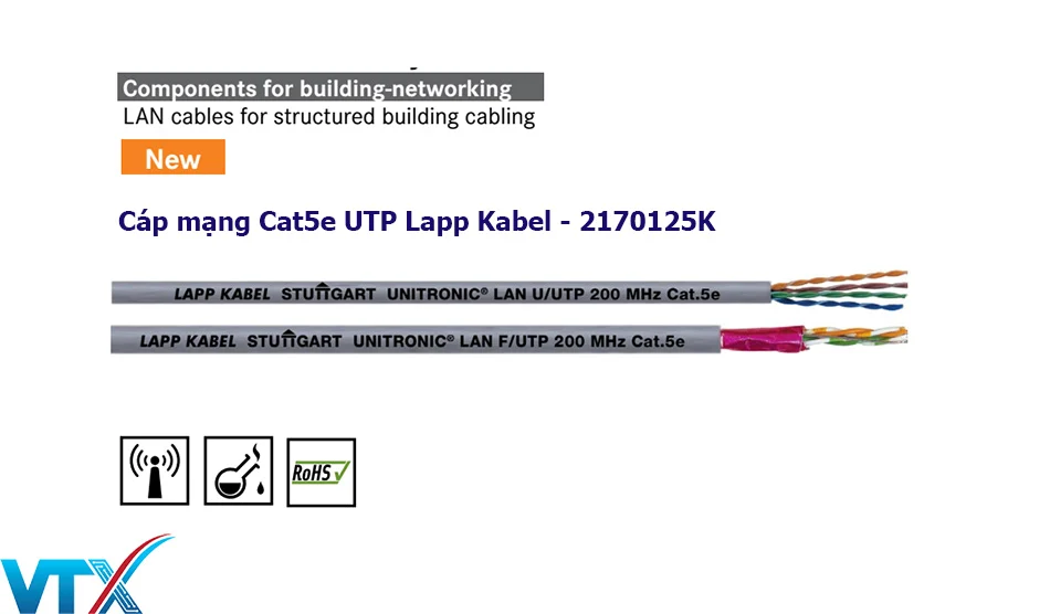 Cáp mạng Cat5e UTP Lapp Kabel 2170125K