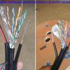Cấu tạo Cáp mạng ngoài trời HDPRO Cat5e FTP + 2C OUTDOOR