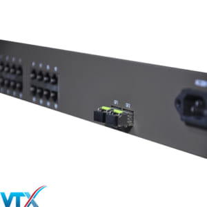 Converter quang 1 sợi + 16 cổng PoE HDTec tốc độ 1000M