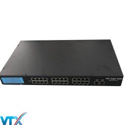 Switch mạng PoE 24 port HDTec 1000M + 2 port RJ45