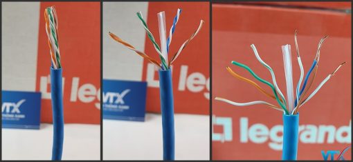 Cấu tạo cáp mạng Cat6 UTP Legrand