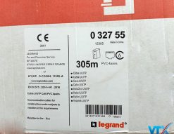 Thông số in trên nhãn của cáp mạng Cat6 UTP Legrand