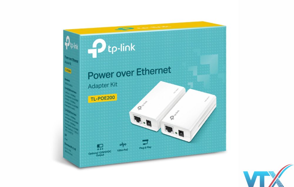 Bộ cấp nguồn qua Ethernet TP-Link TL-POE200
