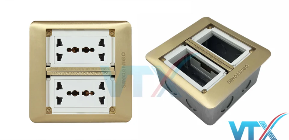 Ổ cắm điện âm sàn Sino Amigo SFP-2B